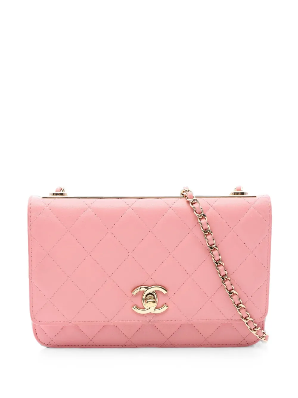 CHANEL Pre-Owned 2019 CC Trendy chain-strap leather shoulder bag - Pink