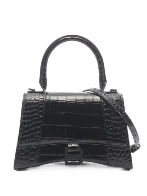 Balenciaga Pre-Owned 2010s small Hourglass croc-embossed tote bag
