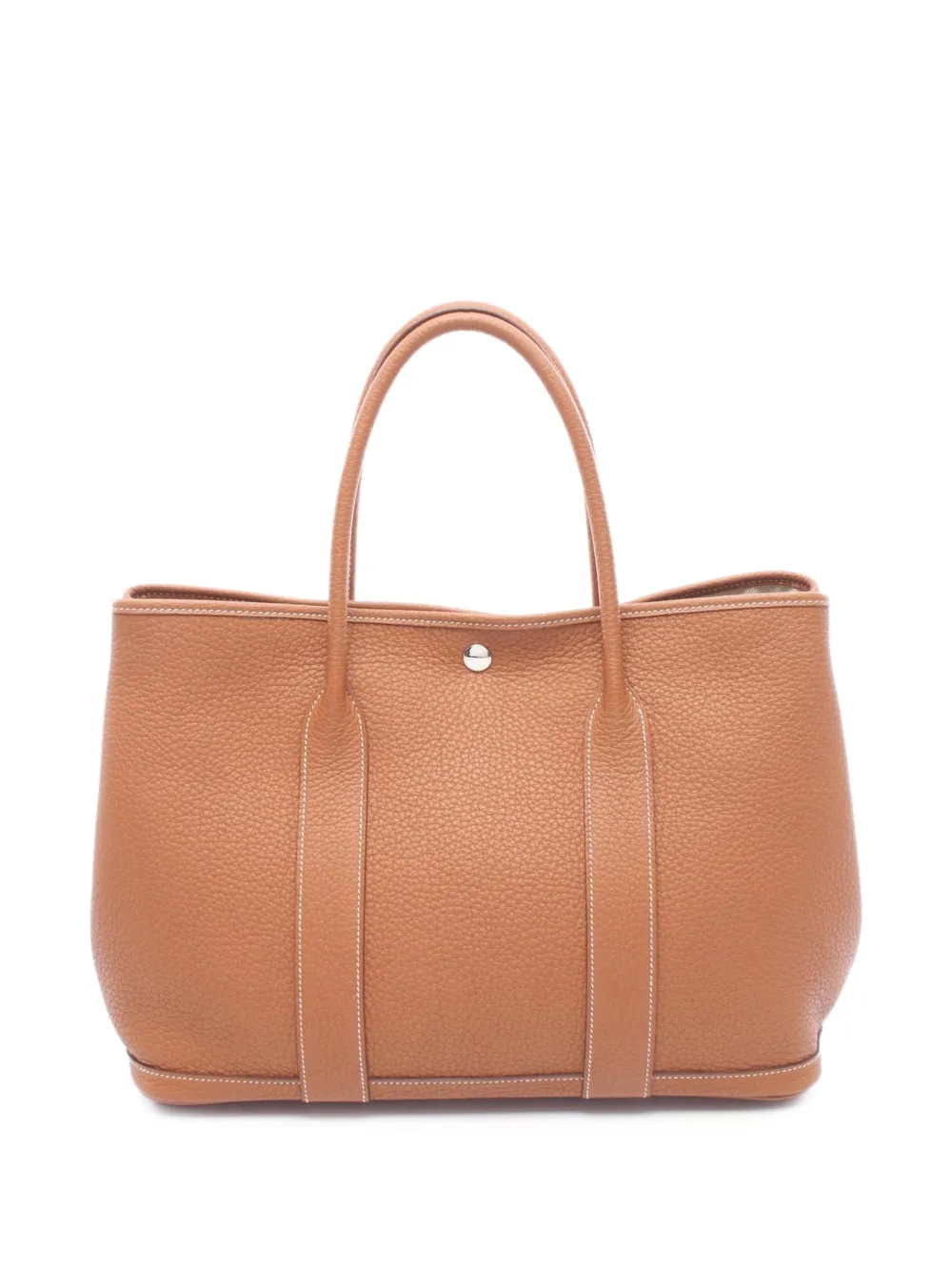 Hermès Pre-Owned 2019 PM Garden Party leather tote bag - Braun