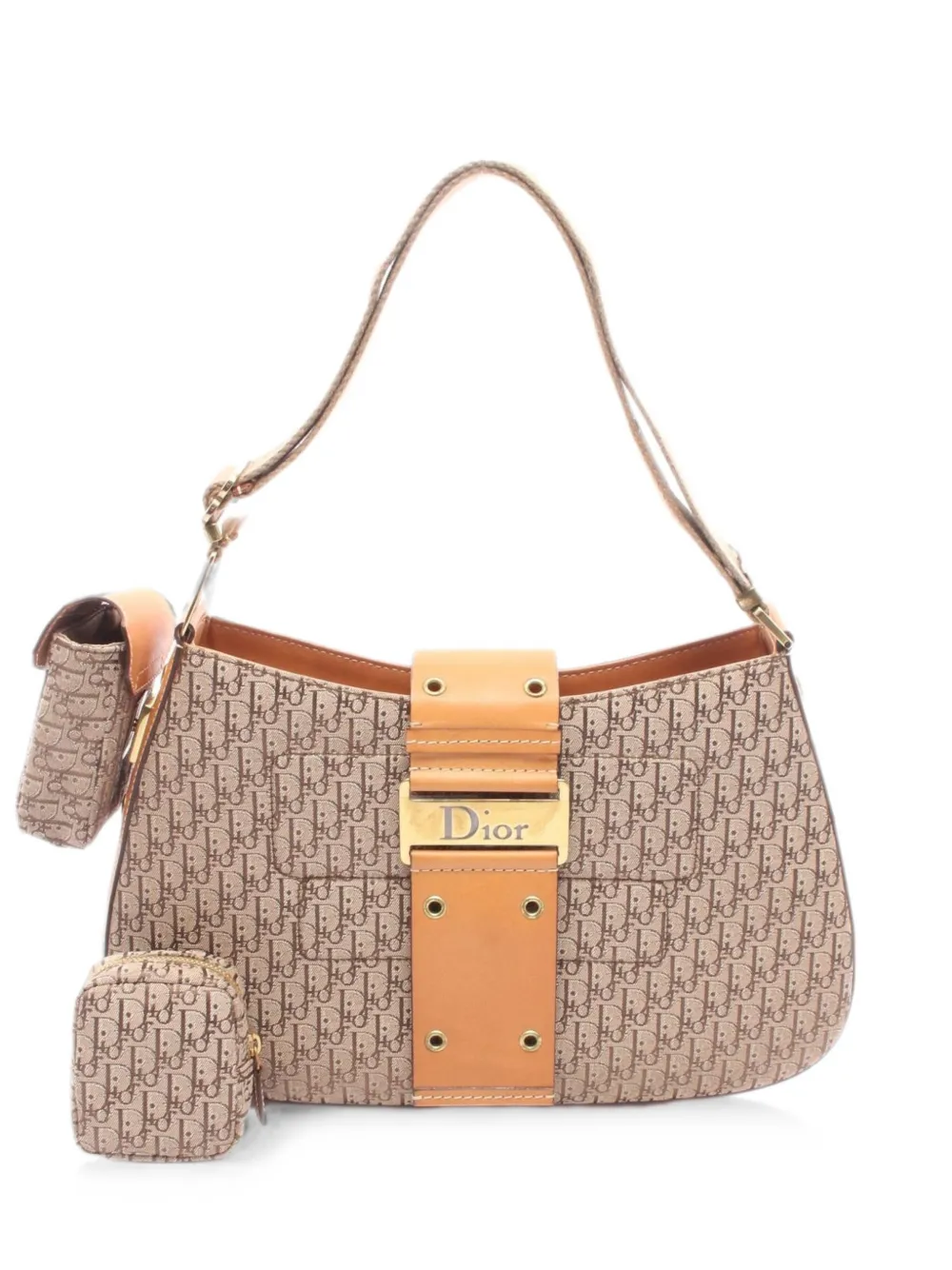 Christian Dior Pre-Owned 2010s Street Chic Columbus shoulder bag - Nude