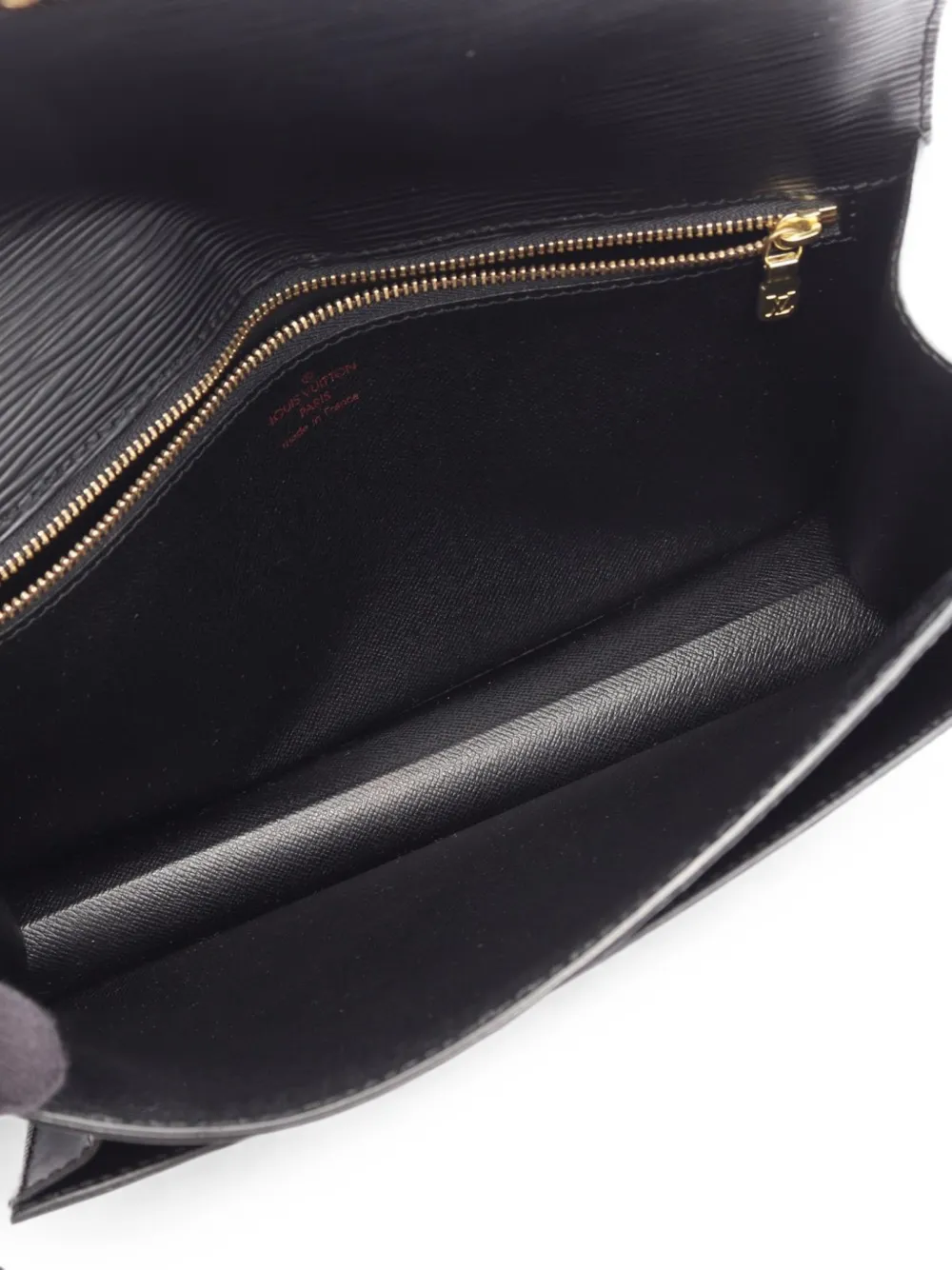 Louis Vuitton Pre-Owned 2002 Pochette Sellier Dragonne Epi-leather clutch bag Zwart