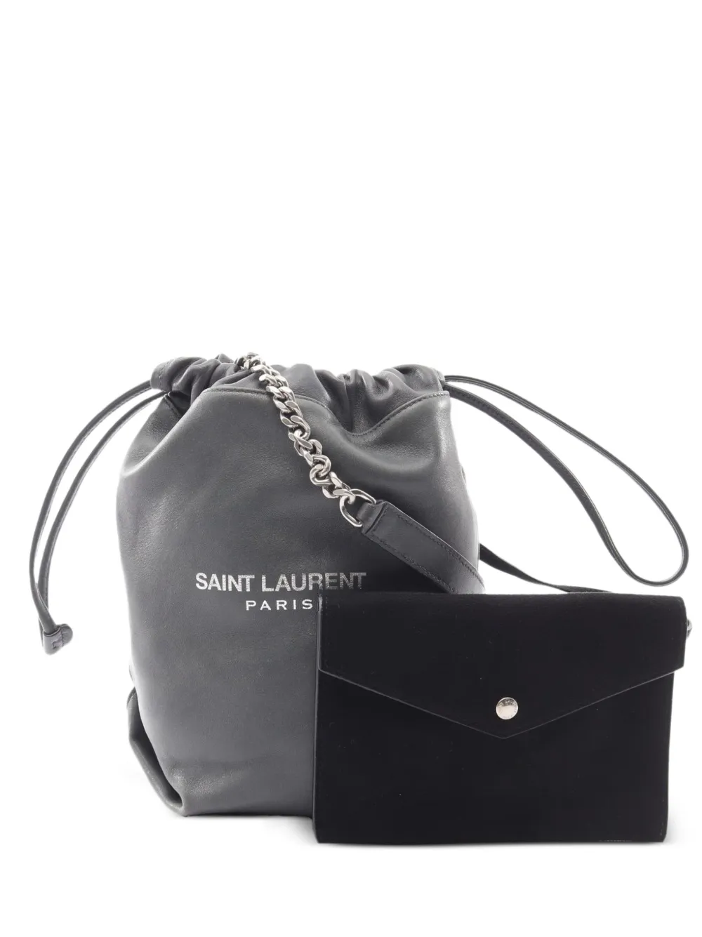 Saint Laurent Pre-Owned 2000s small Teddy bucket bag - Grigio