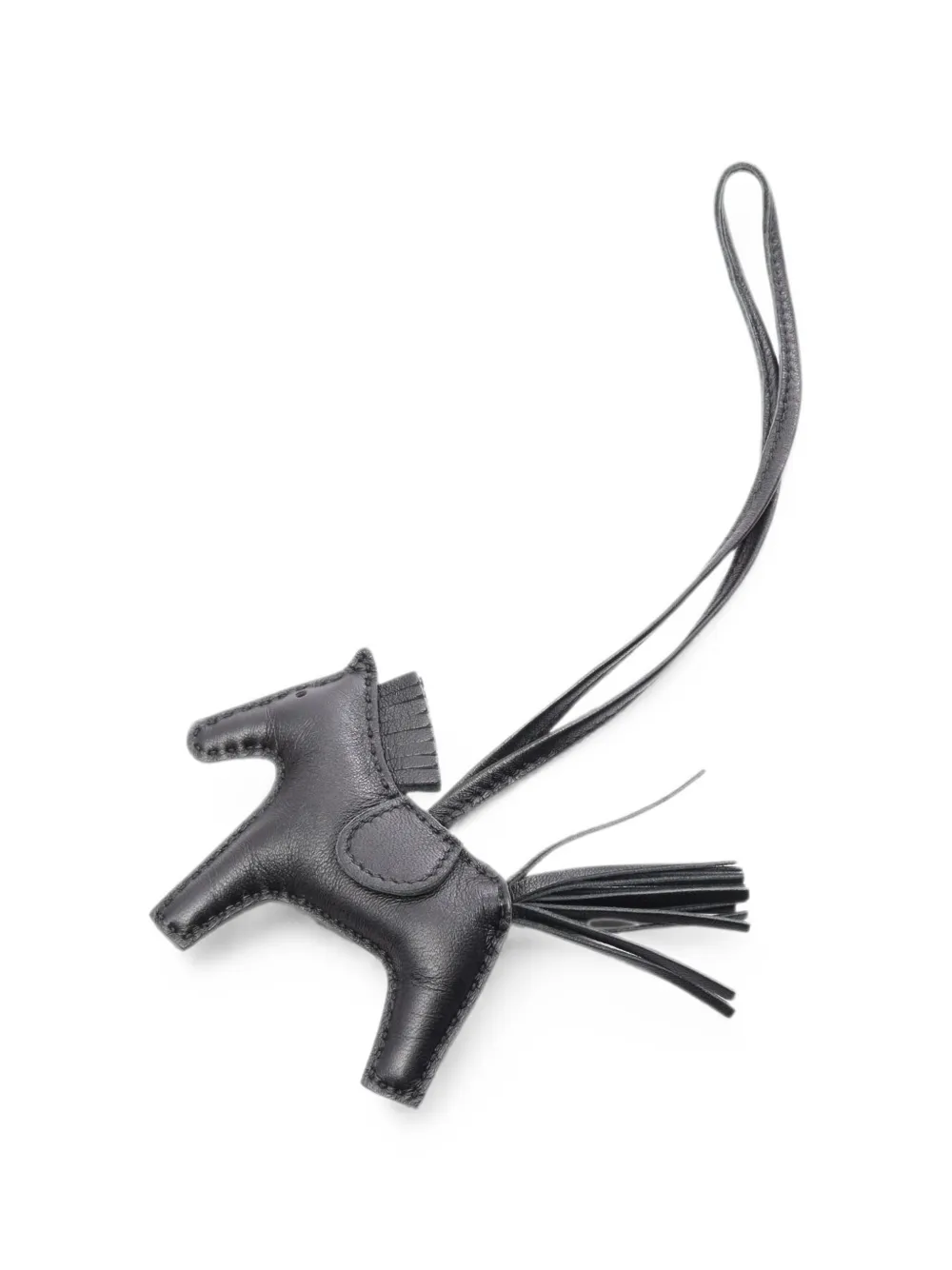 Hermès Pre-Owned 2020 PM Rodeo leather bag charm - Black