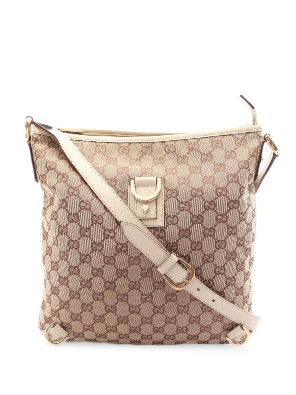 Gucci Pre-Owned 2000s Abby GG canvas shoulder bag - Nude