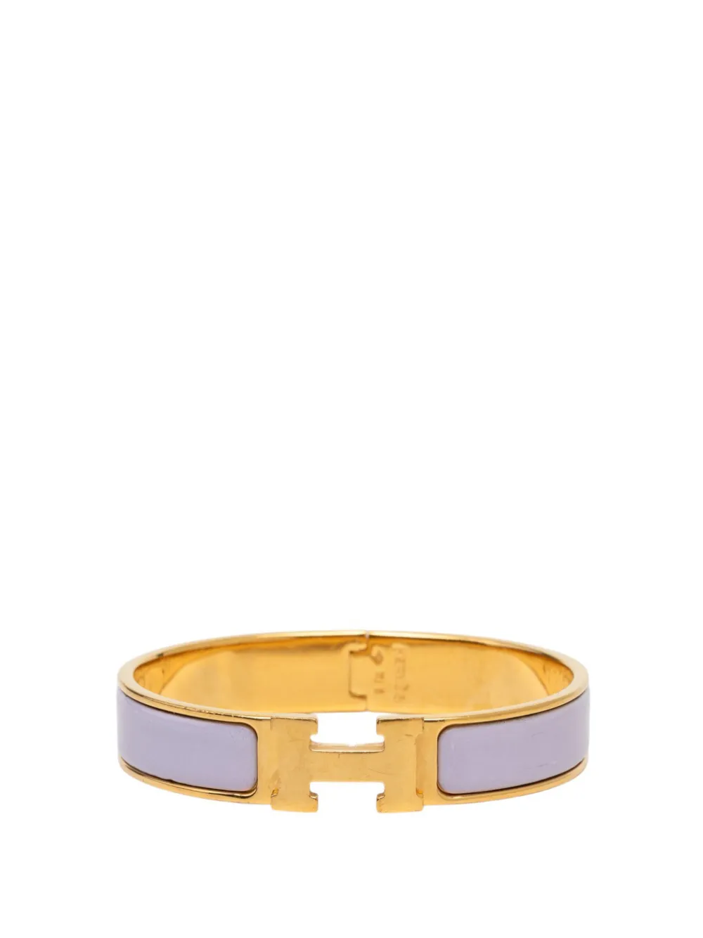 Hermès Pre-Owned 2000-2026 Narrow Enamel Clic H Bracelet PM costume bracelet - Purple