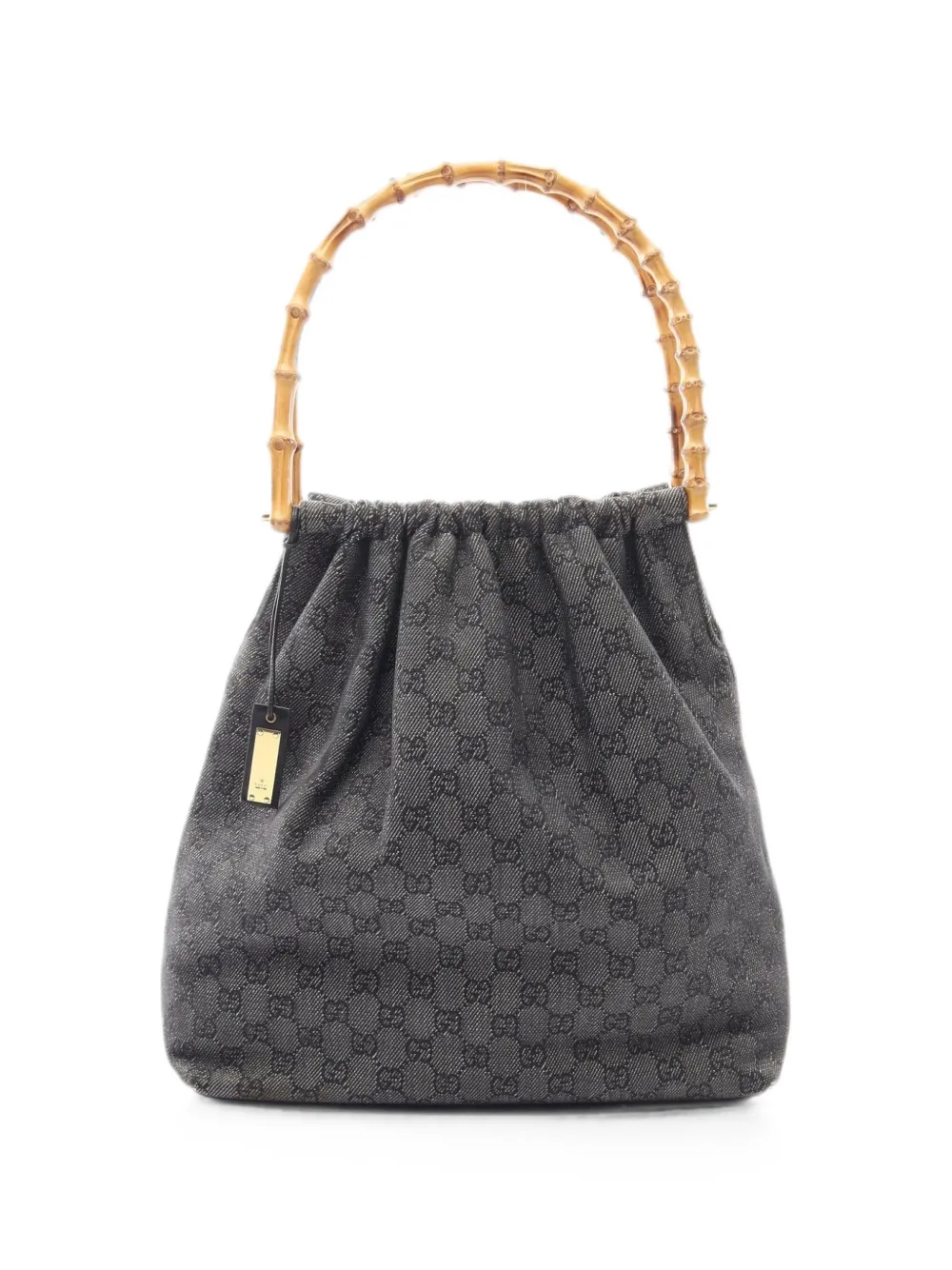Gucci Pre-Owned 2000s Bamboo GG pattern shoulder bag - Blu