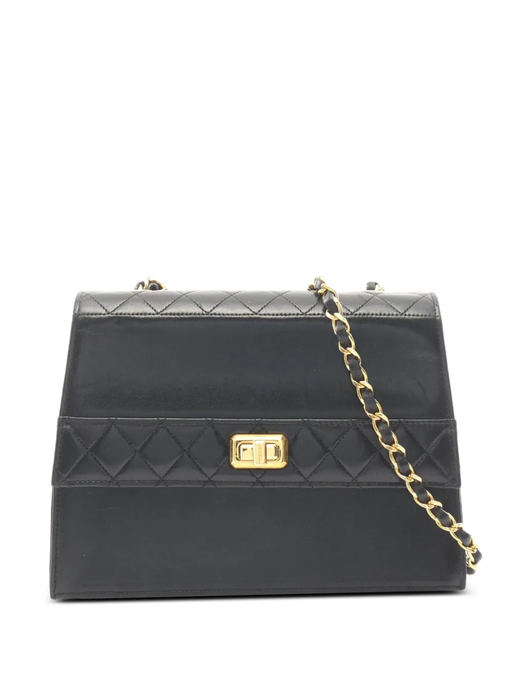 CHANEL Pre-Owned 1989-1991 Matelassé chain shoulder bag - Nero
