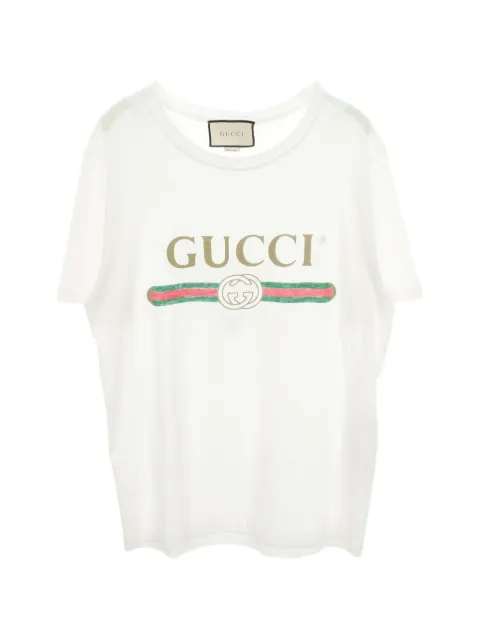 Gucci Pre-Owned 2010s logo-print T-shirt