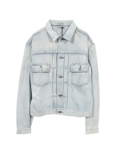Christian Dior Pre-Owned 2010s x Kenny Scharf logo-embroidered denim jacket