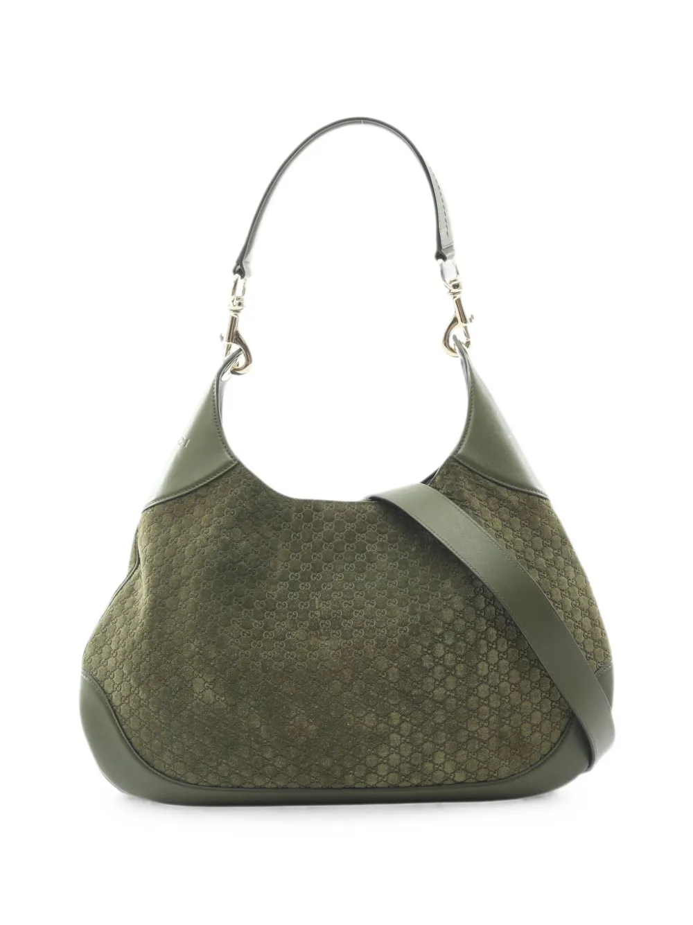 Gucci Pre-Owned 2010s Micro GG Guccissima hobo bag - Green