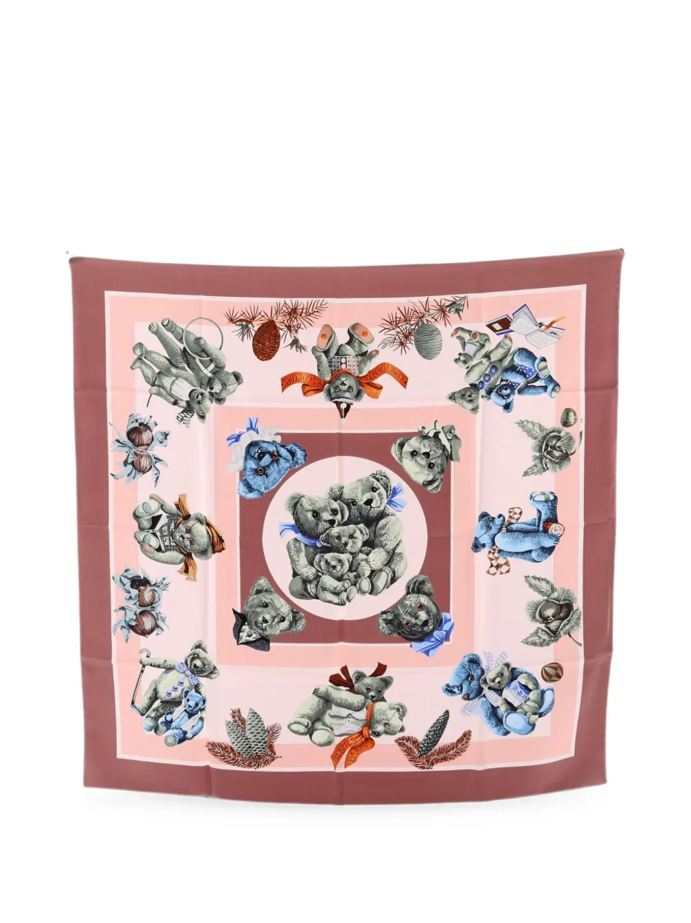 Hermès Pre-Owned 2010s Confidents des Coeurs scarf - Nude
