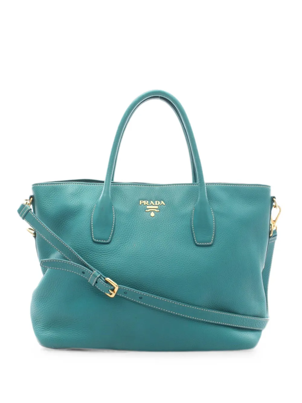 Prada Pre-Owned 2000s leather tote bag - Blue