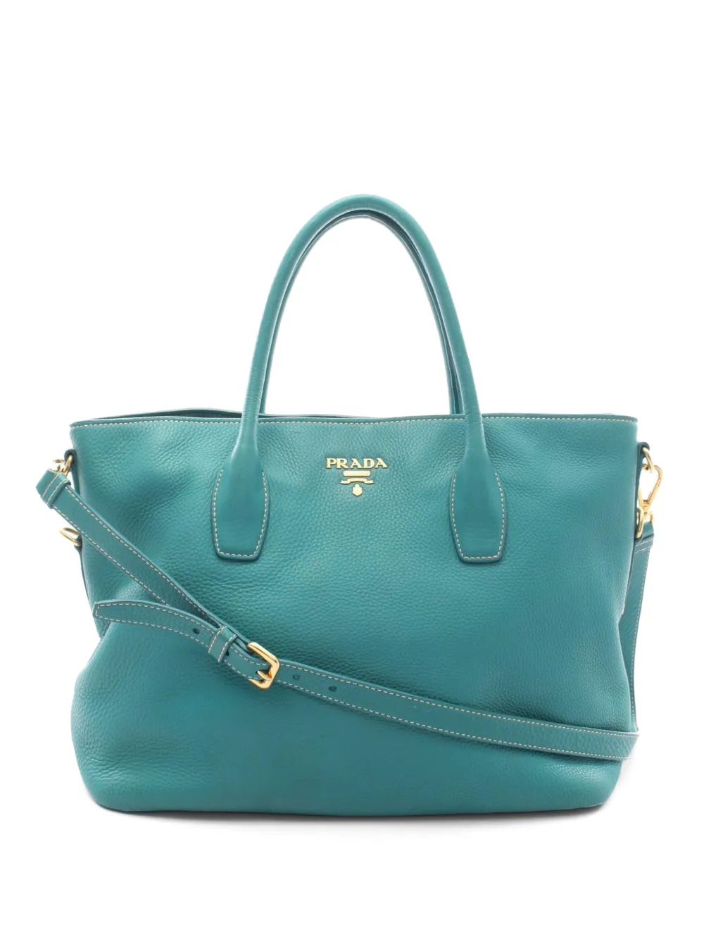 Prada Pre-Owned 2000s leather tote bag - Blau