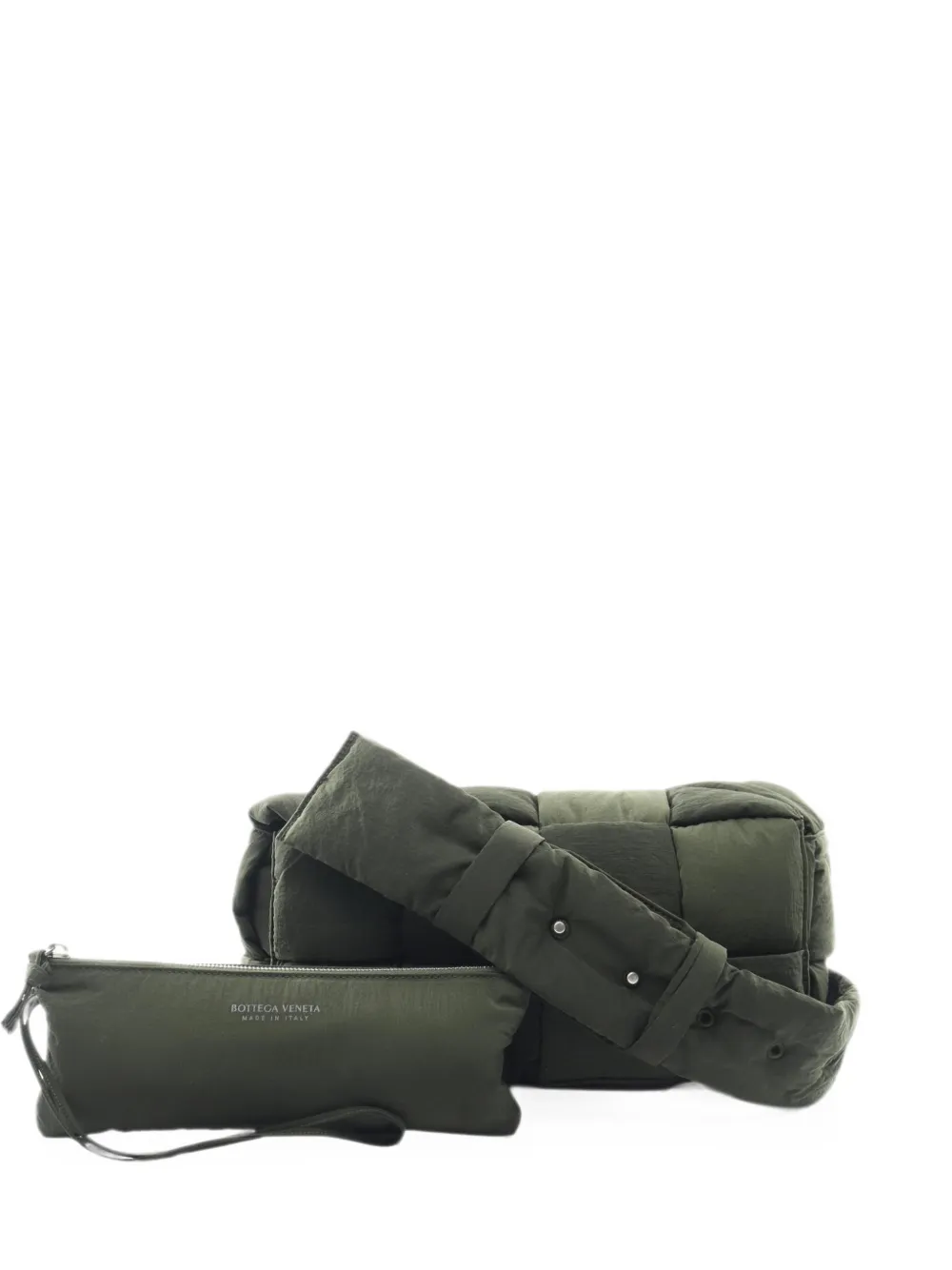Bottega Veneta Pre-Owned 2010s Padded Tech Cassette shoulder bag - Grün