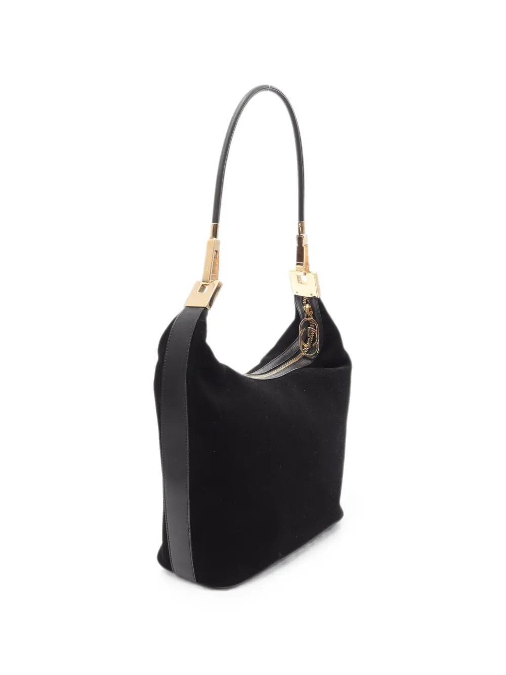 Gucci Pre-Owned 2000s suede shoulder bag - Black