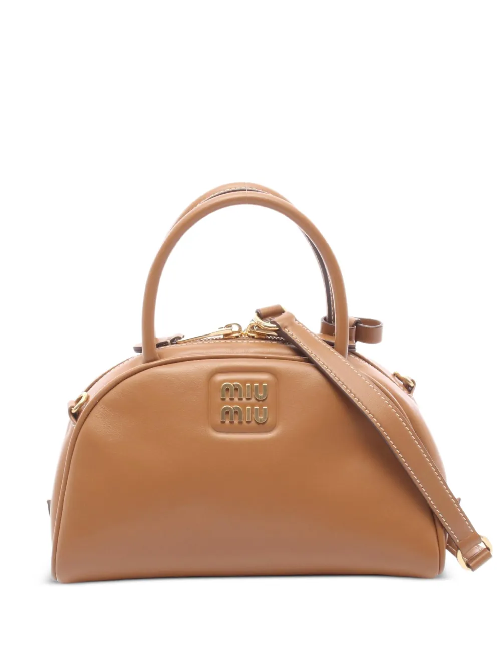 Miu Miu Pre-Owned 2010s leather handbag - Marrone