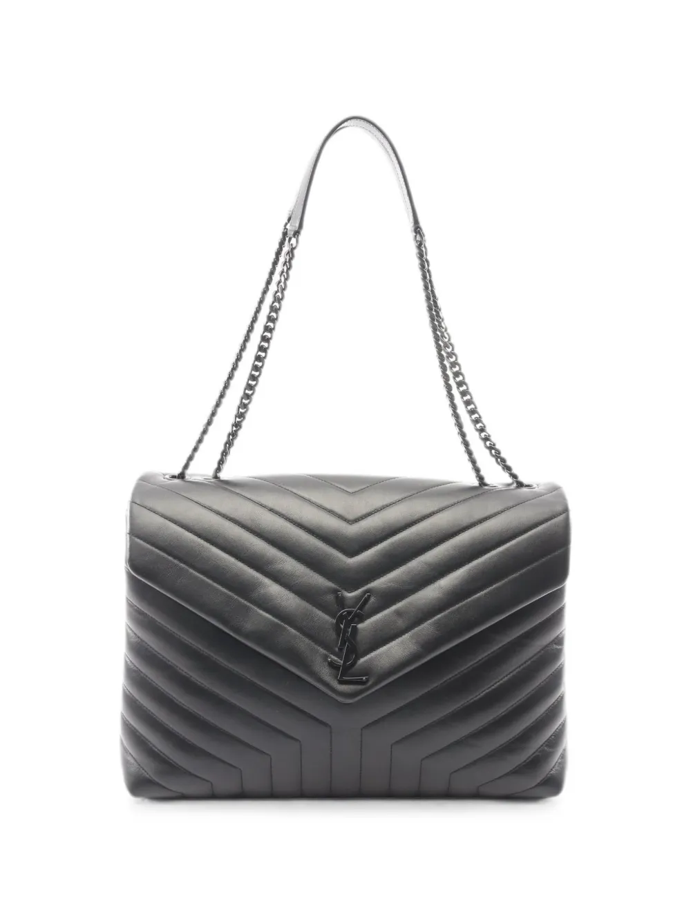 Saint Laurent Pre-Owned 2010s Lulu chain shoulder bag - Black