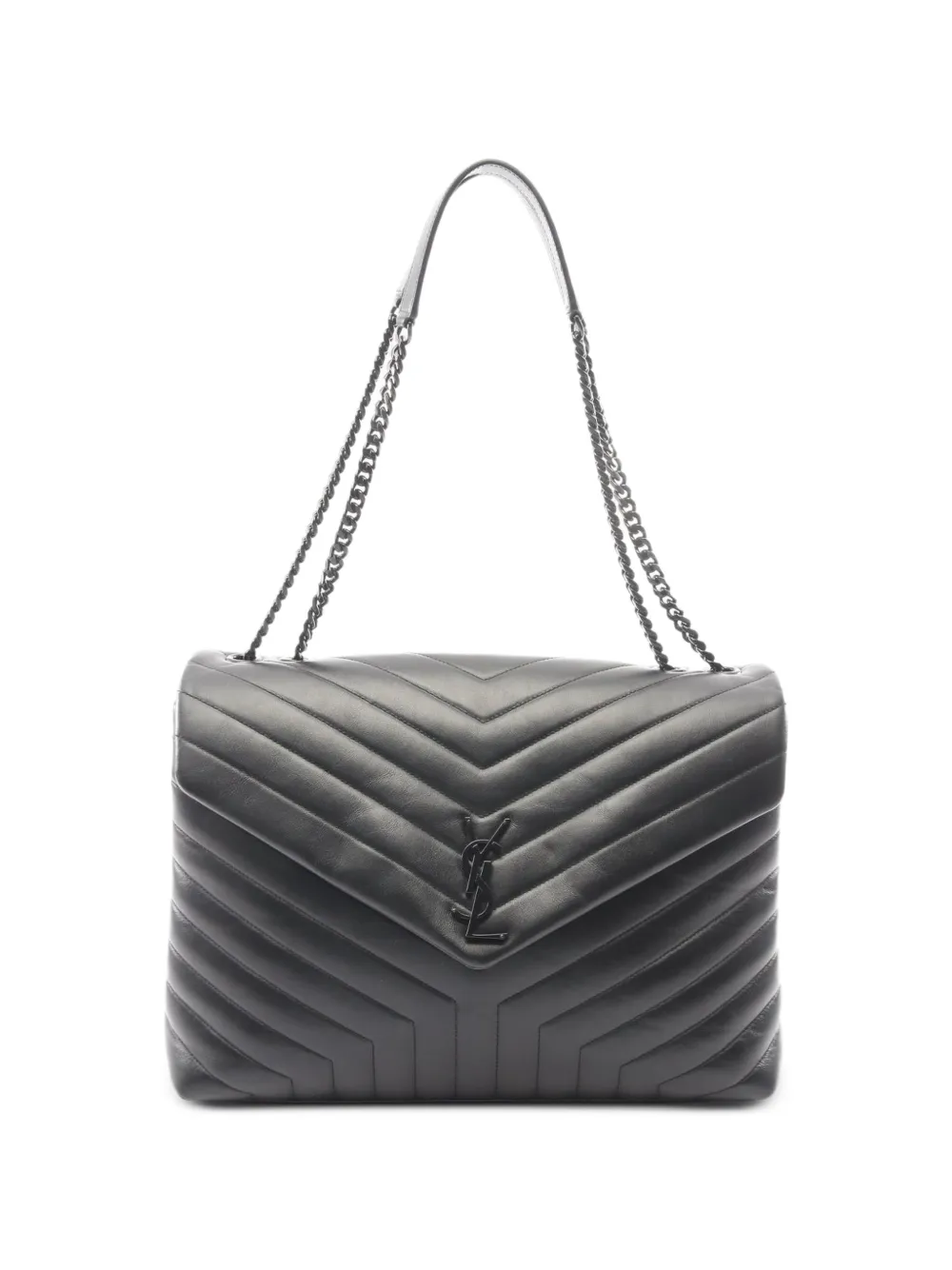 Saint Laurent Pre-Owned 2010s Lulu chain shoulder bag - Nero