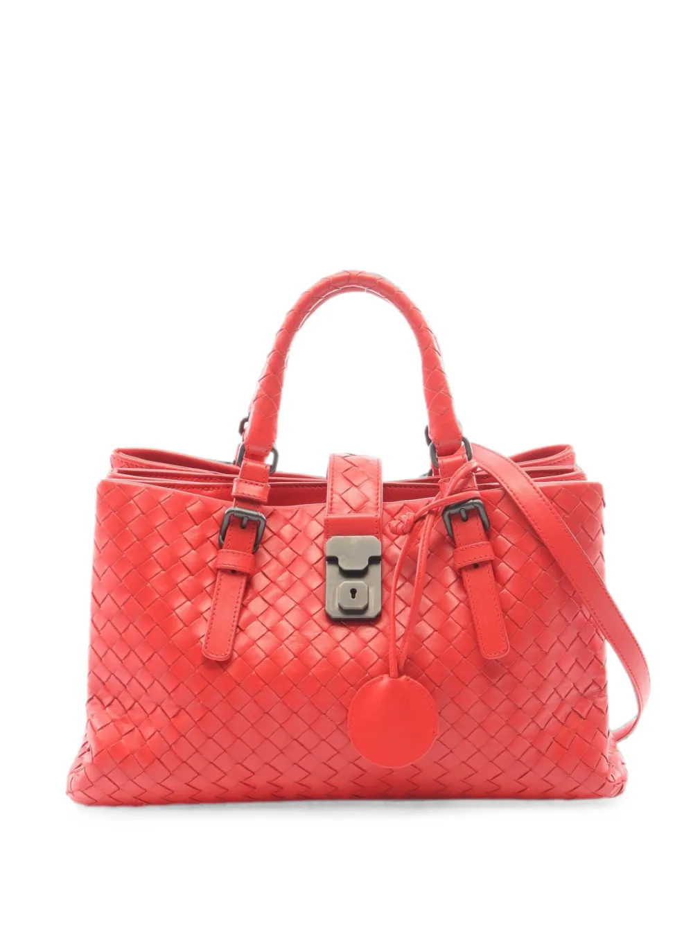 Bottega Veneta Pre-Owned 2000s Intrecciato Rome handbag - Rot