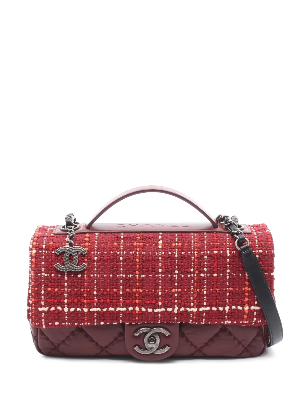 CHANEL Pre-Owned 2016-2017 Airline matelasse shoulder bag - Rot