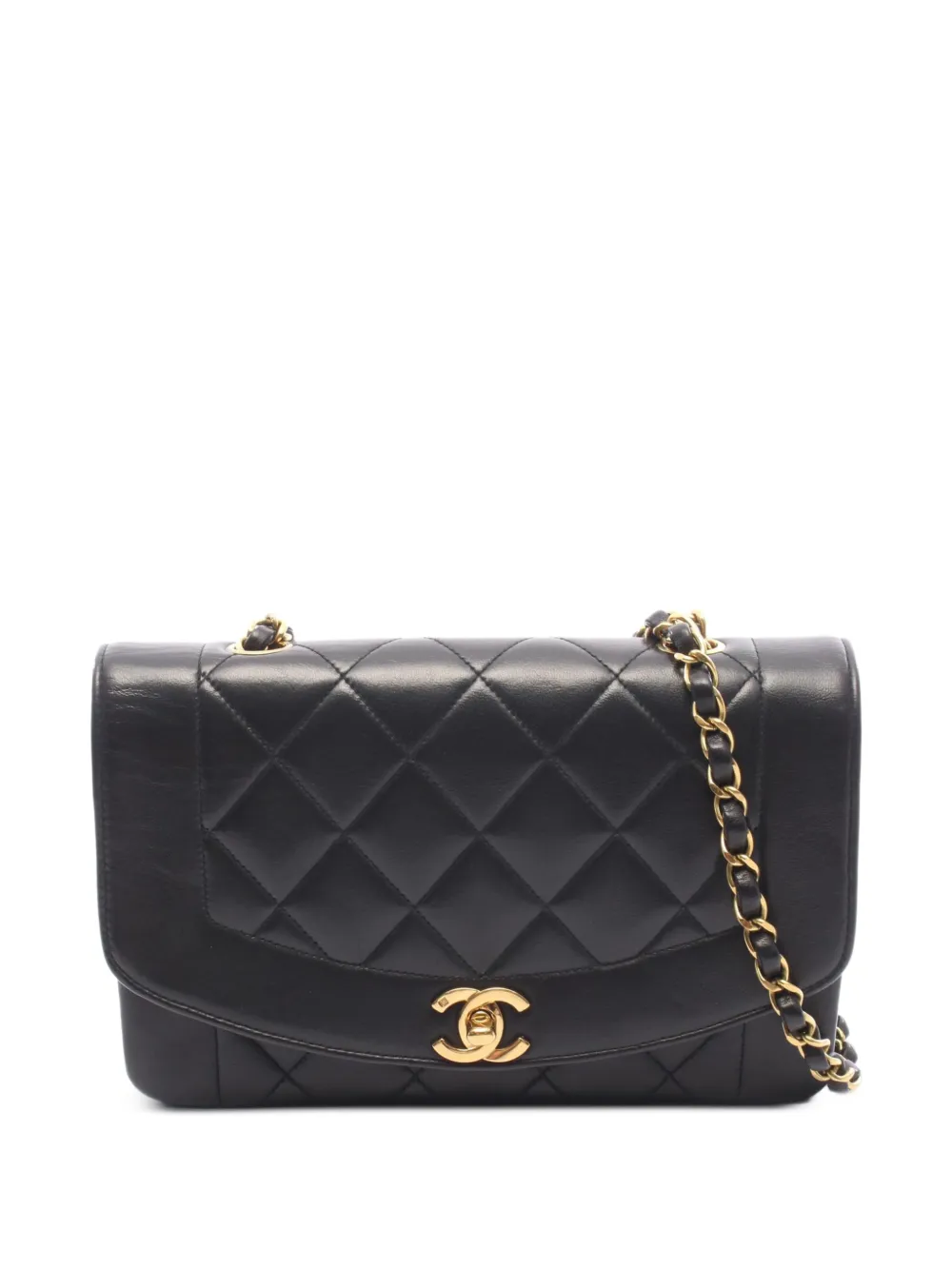 CHANEL Pre-Owned 1994-1996 Diana matelassé shoulder bag - Nero