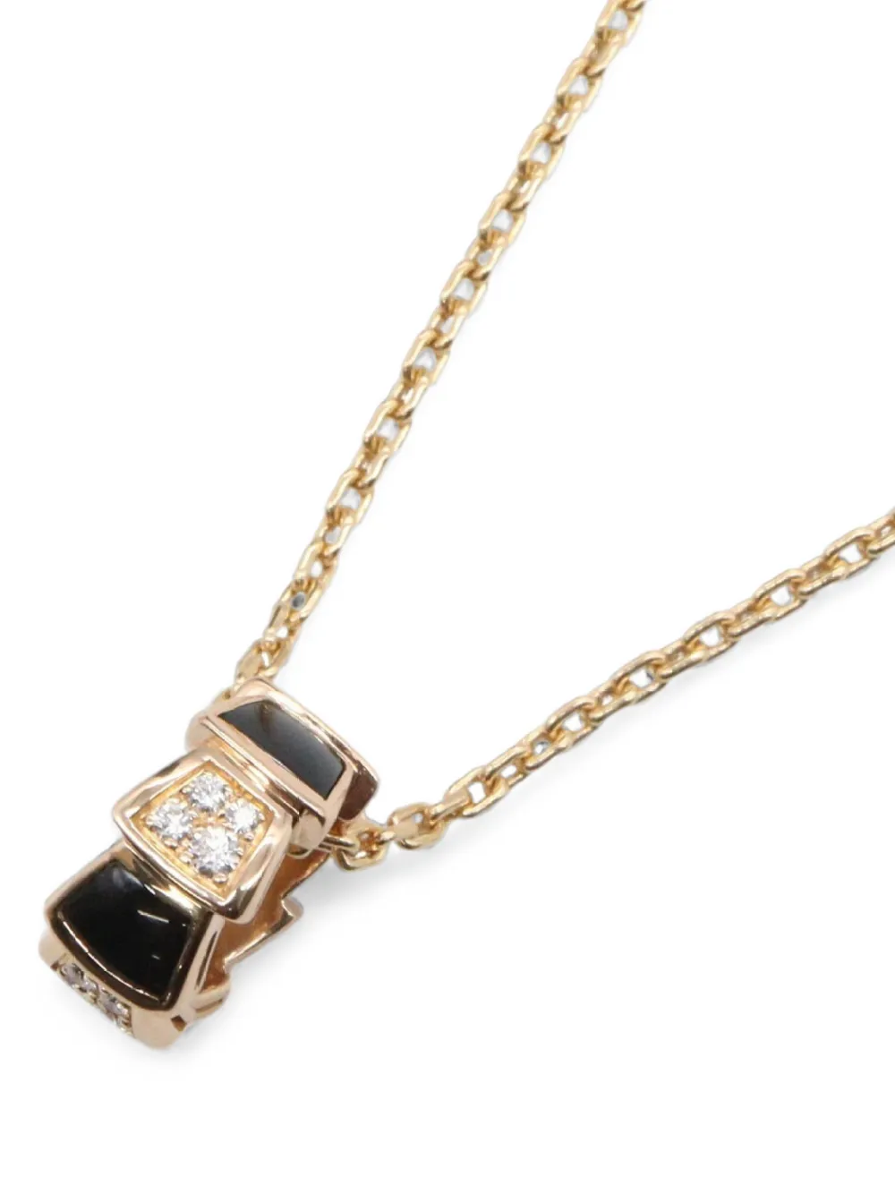 Bvlgari Pre-Owned 2010s Serpenti onyx necklace - Gold