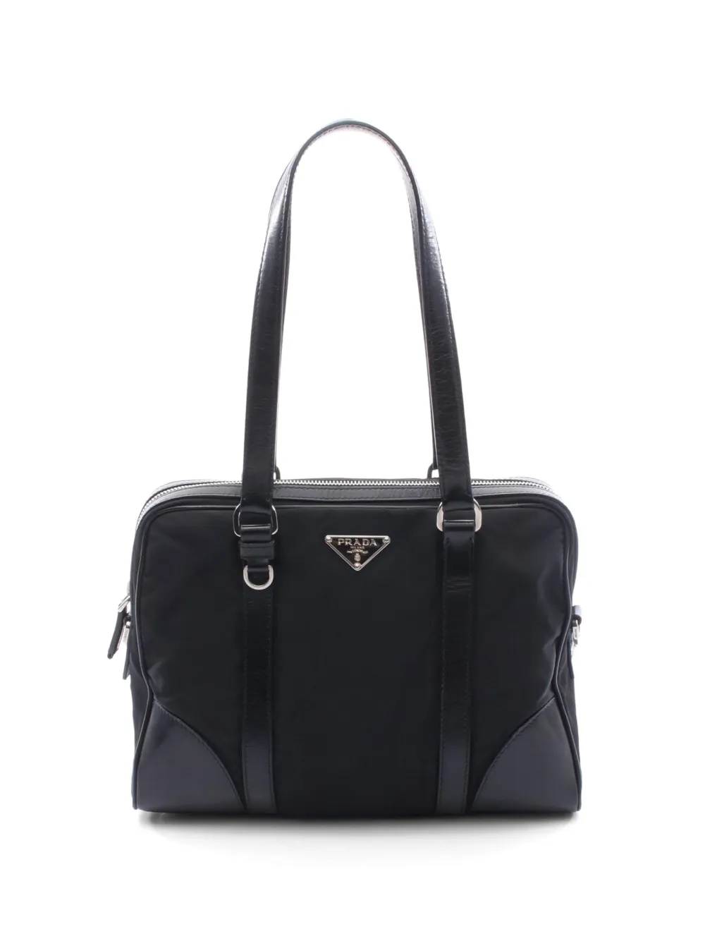 Prada Pre-Owned 2000s triangle-logo shoulder bag - Schwarz