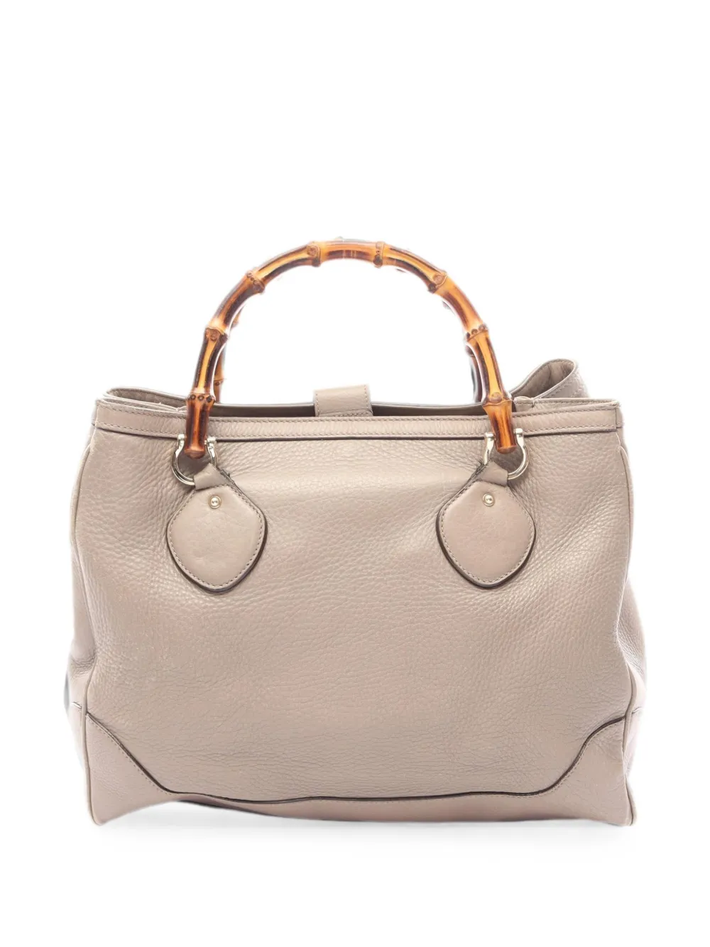 Gucci Pre-Owned 2000s Bamboo leather tote bag - Grigio