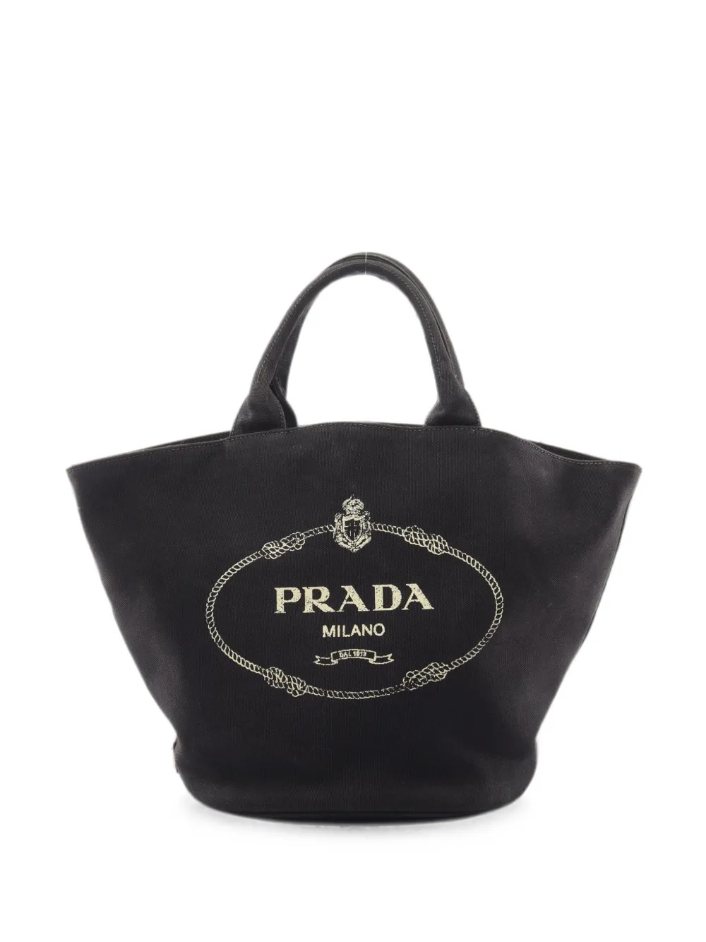 Prada Pre-Owned 2000s Canapa logo-print tote bag - Black