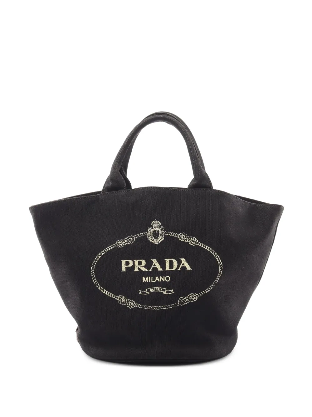 Prada Pre-Owned 2000s Canapa logo-print tote bag - Schwarz