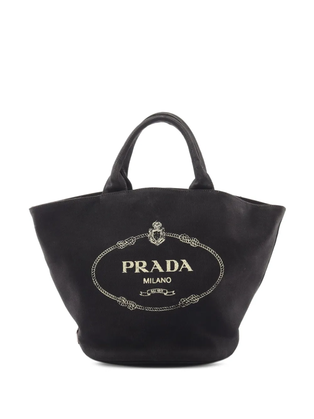 Prada Pre-Owned 2000s Canapa logo-print tote bag - Nero