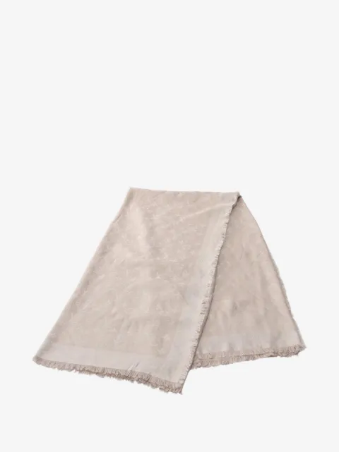 Louis Vuitton Pre-Owned 2018 Monogram fringed shawl