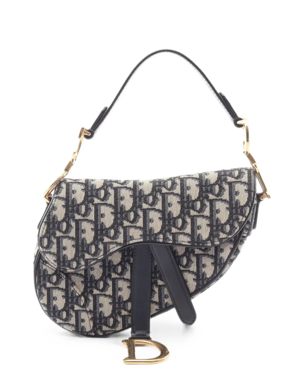 Christian Dior Pre-Owned 2010s Oblique Saddle shoulder bag - Blue