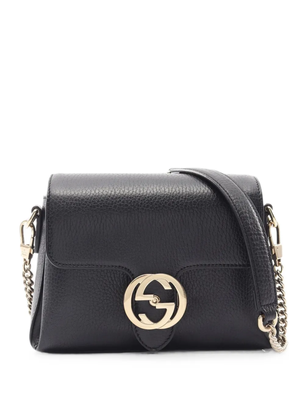 Gucci Pre-Owned 2010s Interlocking G chain shoulder bag - Black