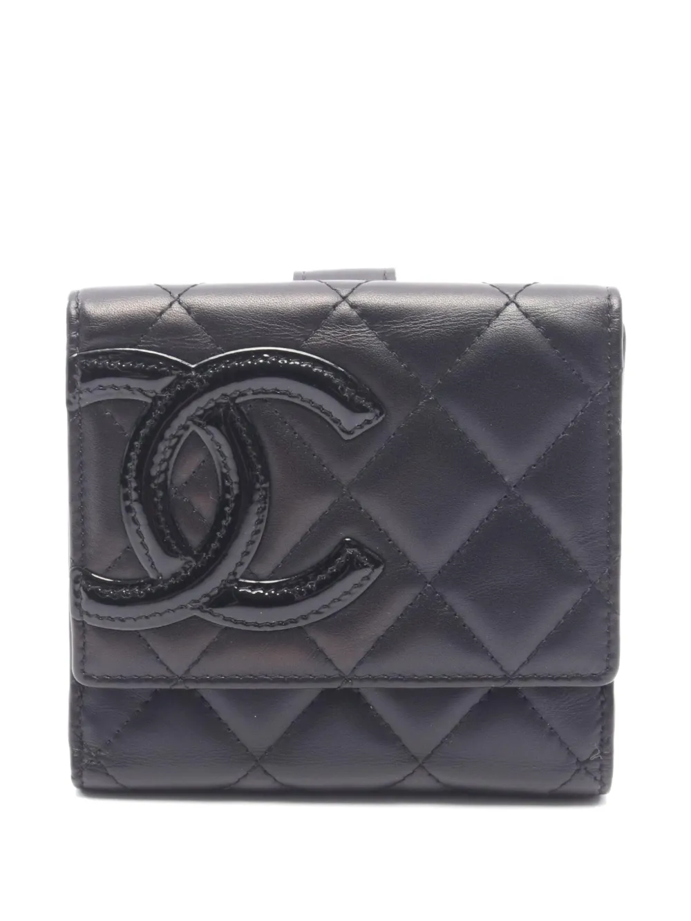 CHANEL Pre-Owned 2011 Cambon line bi-fold wallet - Nero