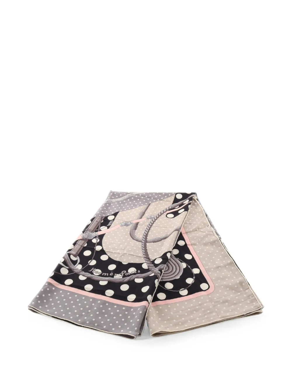 Hermès Pre-Owned 2010s Clic Clac a Pois scarf - Schwarz