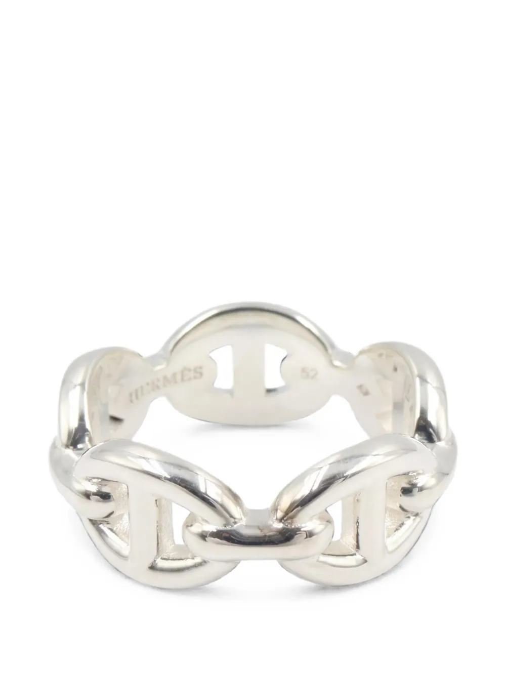 Hermès Pre-Owned 2020s Chaîne d'Ancre Enchaînée ring - Silber