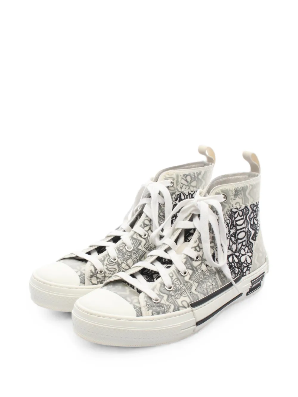 Christian Dior Pre-Owned x Shawn Stussy 2010s B23 embroidery sneakers - White