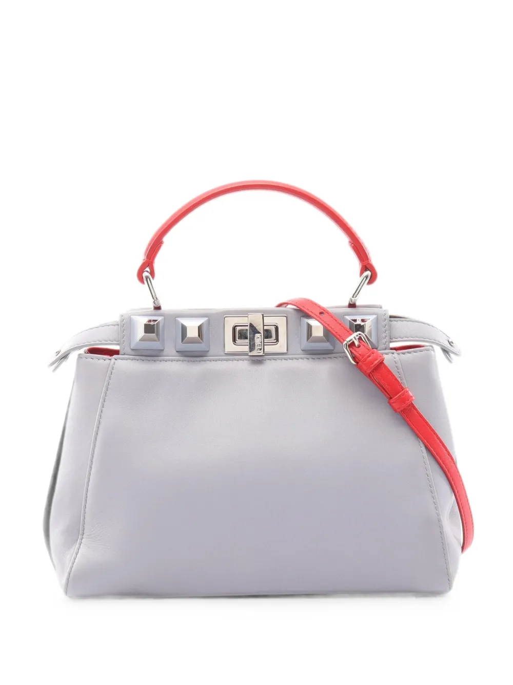 Fendi Pre-Owned 2000s Mini Peekaboo studded handbag - Grey