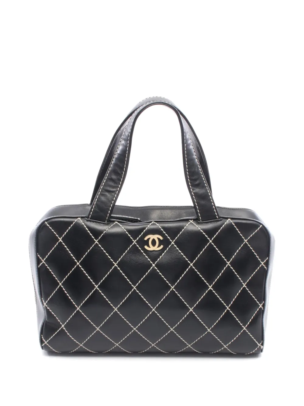 CHANEL Pre-Owned 2002-2003 Wild Stitch Boston tote bag - Nero