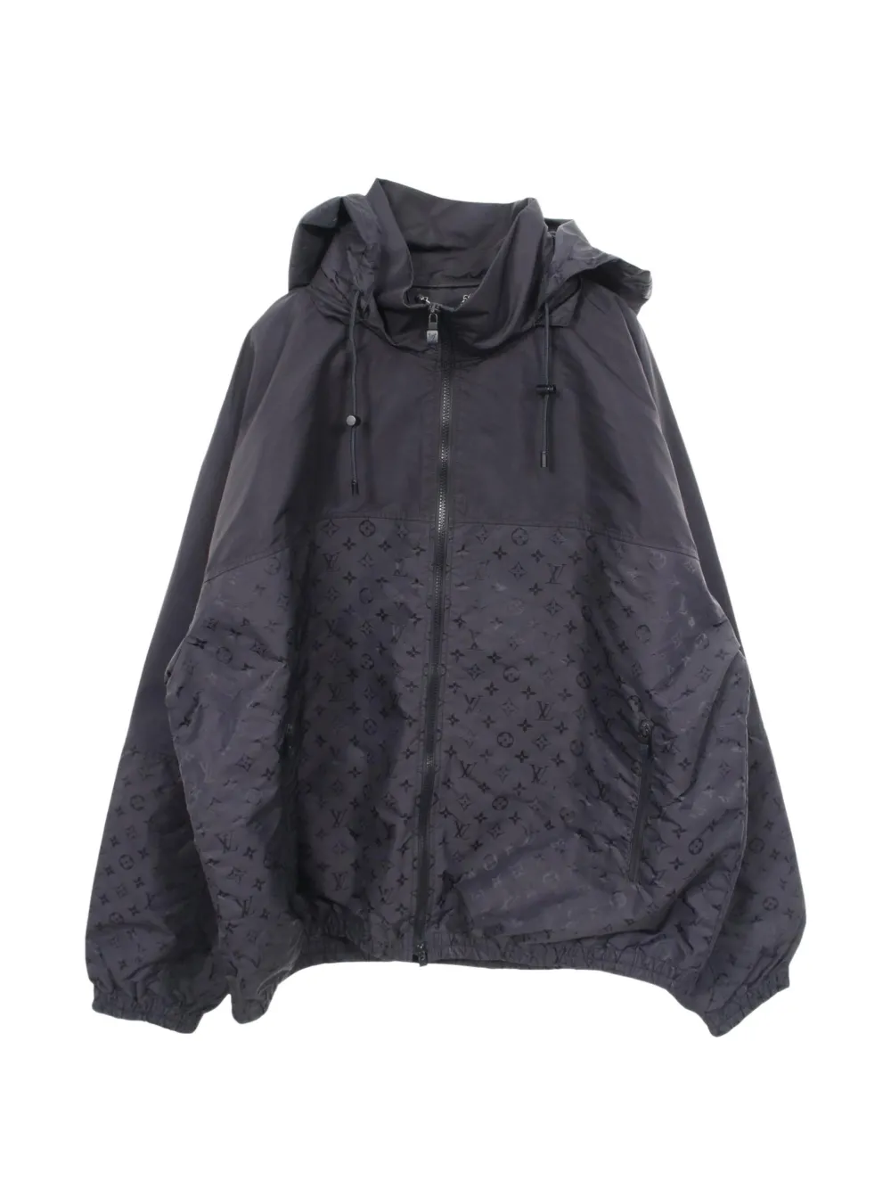Louis Vuitton Pre-Owned 2010s Shadow Monogram windbreaker jacket - Black