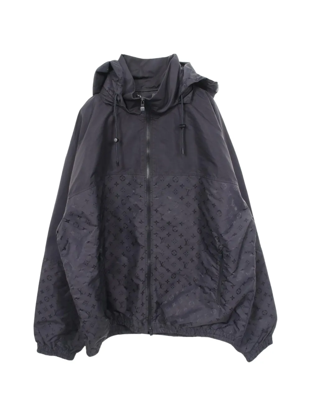 Louis Vuitton Pre-Owned 2010s Shadow Monogram windbreaker jacket - Nero