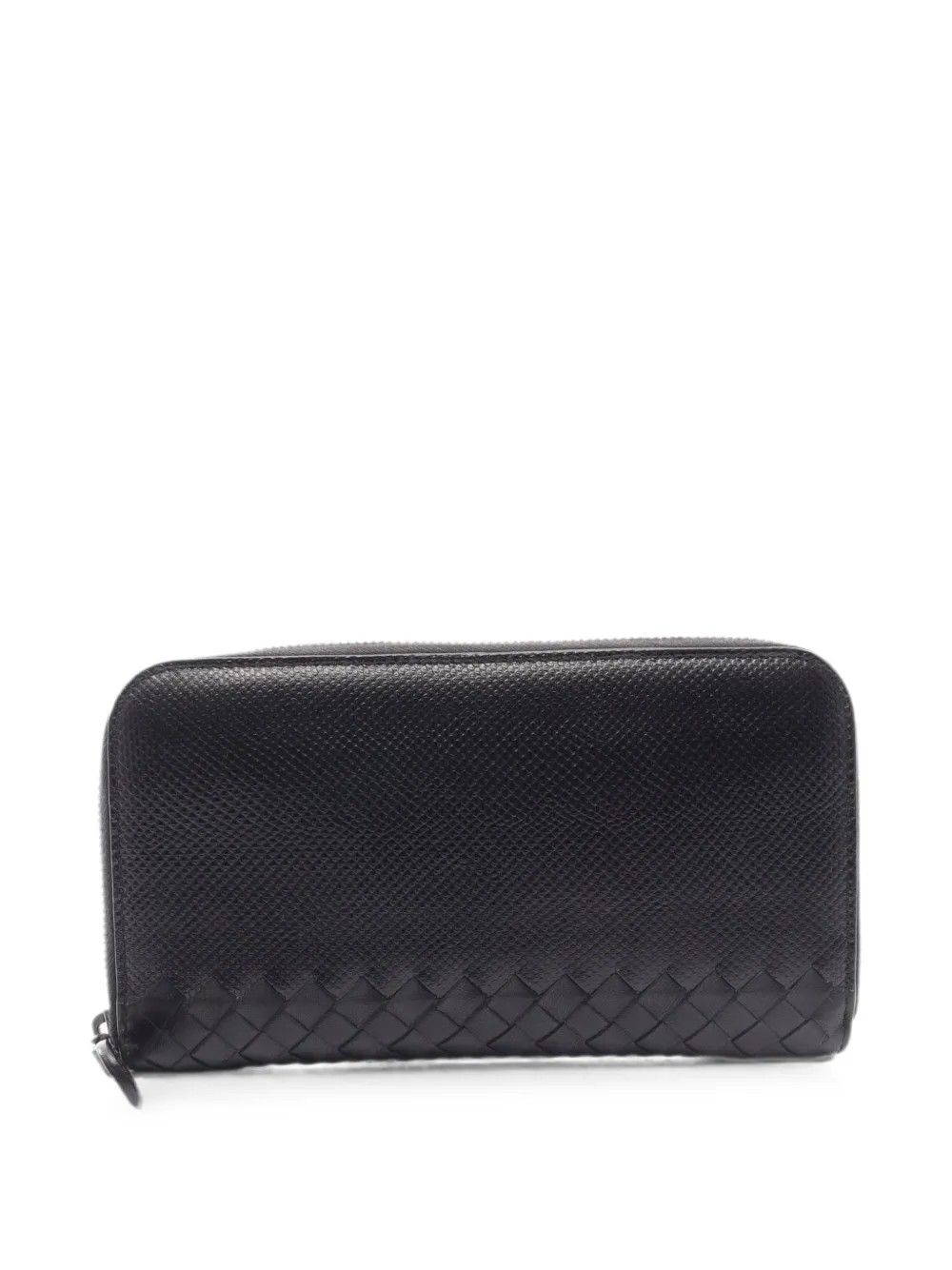 Bottega Veneta Pre-Owned 2010s Intrecciato Karung wallet - Schwarz