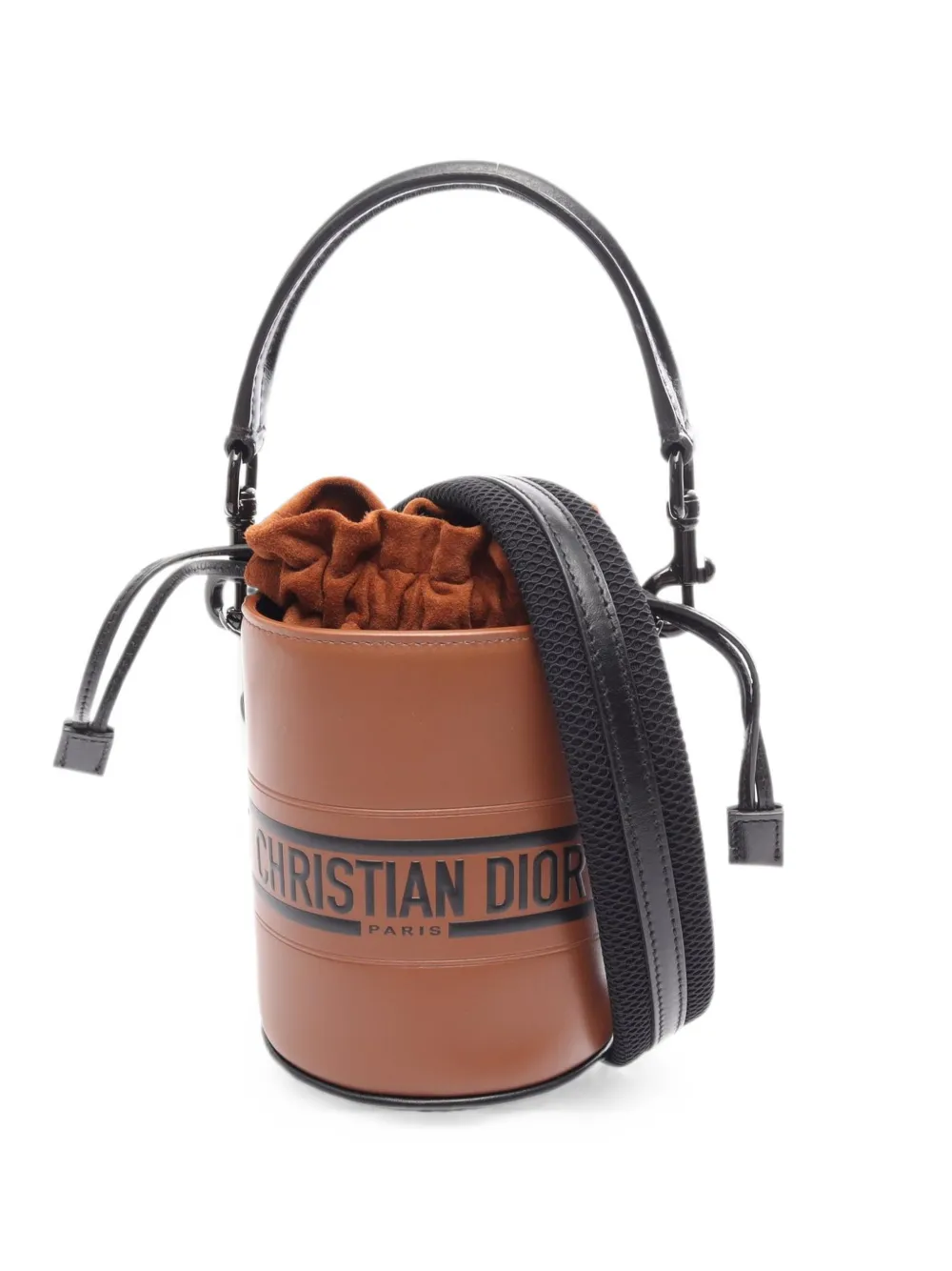 Christian Dior Pre-Owned 2010s Vibe micro mini bucket bag - Brown