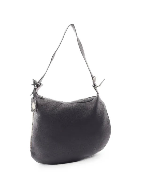 P*e様 FENDI Selleria ショルダーバッグレザーです。 Fendi Pre-Owned 2010s セレリア レザーショルダーバッグ | ブラック