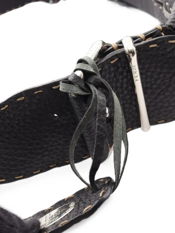 Fendi Pre-Owned 2010s セレリア レザーショルダーバッグ | ブラック
