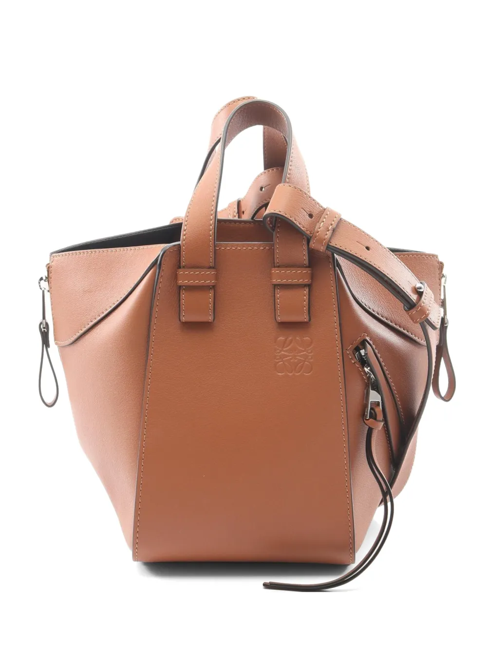 Loewe Pre-Owned 2010s Hammock leather tote bag - Braun