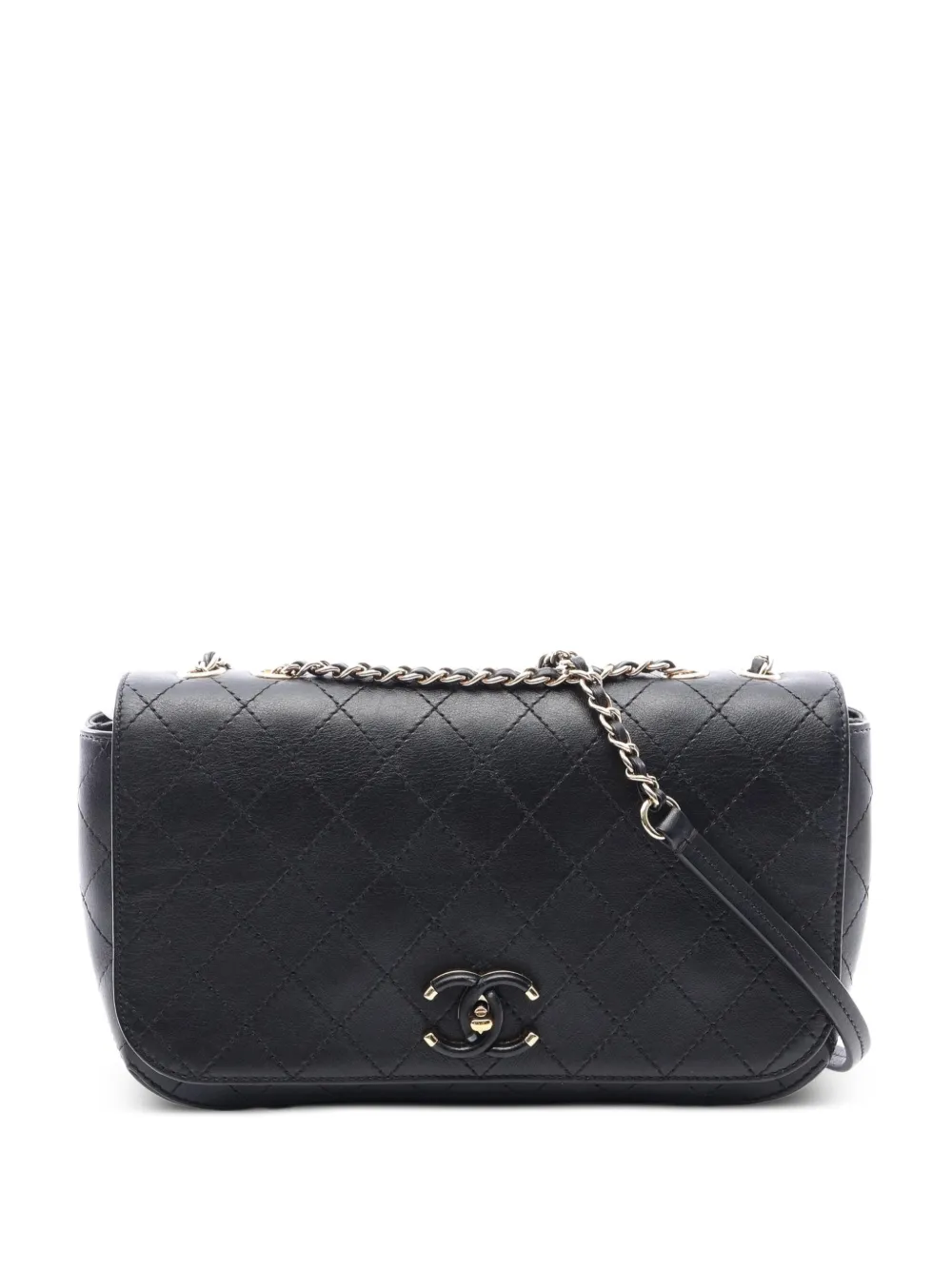 CHANEL Pre-Owned 2019 matelassé chain shoulder bag - Nero