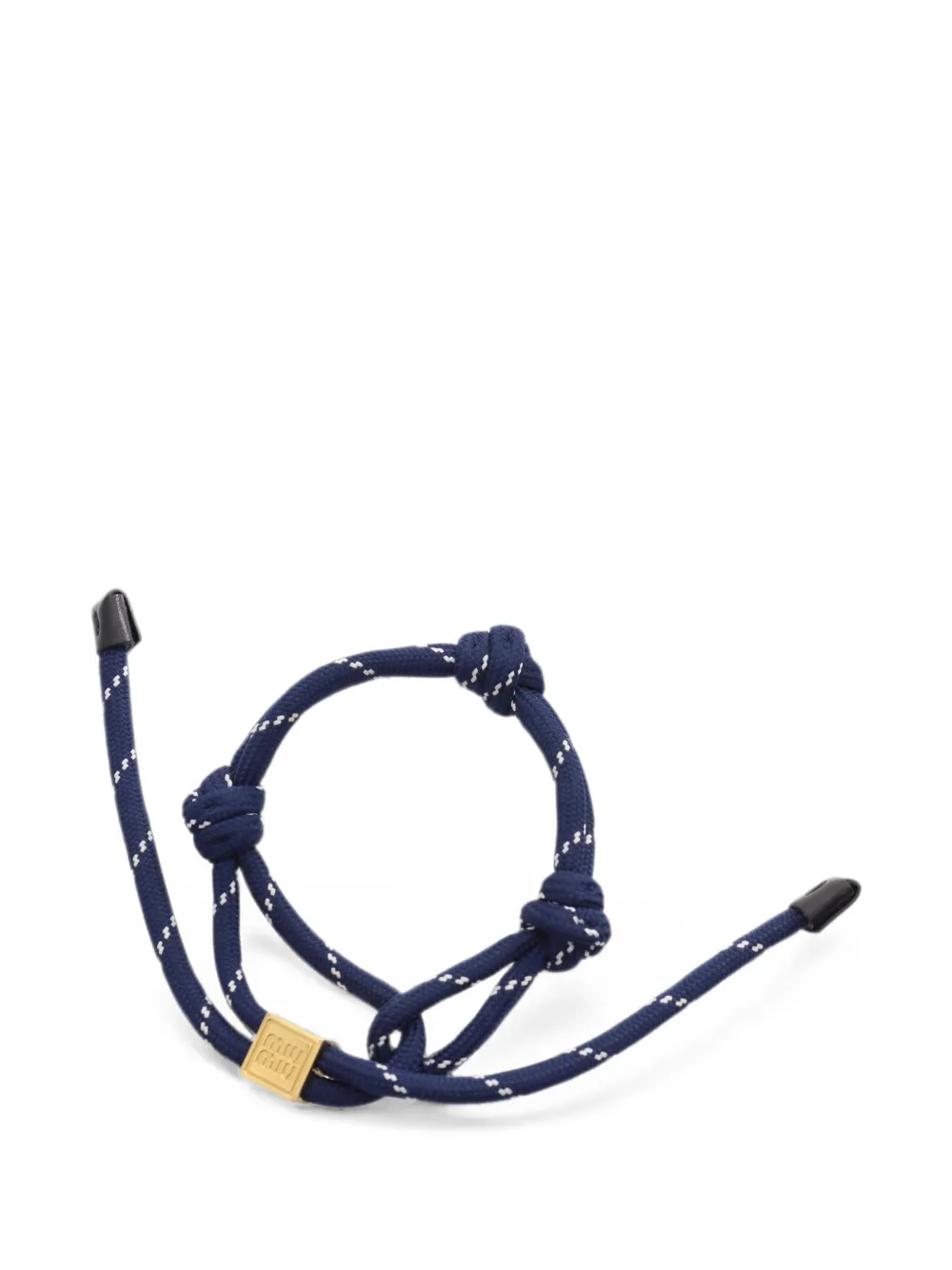 Miu Miu Pre-Owned bracelet cordon à plaque logo (années 2010)