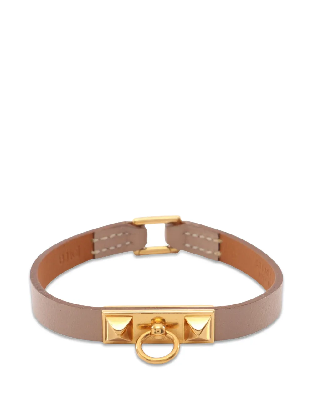 Hermès Pre-Owned 2013 mini Rivale bracelet - Nude